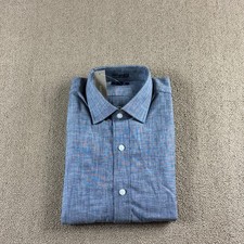 J.Crew Bowery Long Sleeve Button Up Shirt Blue Chambray Size S NWT MSRP $98 picture