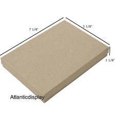 Khaki Kraft Cotton Filled Gift Boxes Jewelry Cardboard Box Lots of 5~20~50~100 picture