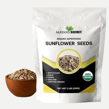 Organic Sunflower Seeds Raw Hulled USDA Certified Non-GMO Vegan 2 lb picture