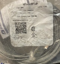 Gripple HF3-LG-20FT-4P Standard Hanger Loop No3 200LBS, New picture