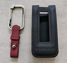 Genuine Porsche Leather Key Pouch Holder Case Sleeve 911 Cayenne Panamera Taycan picture