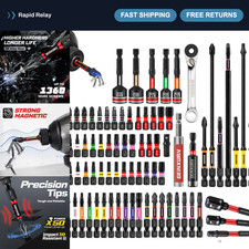 82-Piece Magnetic Impact Screwdriver Bit Set - S2 Steel Phillips, Torx, Hex, Nut picture