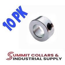 2-1/2” (10 PCS) SHAFT SOLID STEEL ZINC PLATED SET SCREW COLLAR STOP CZ-250 picture
