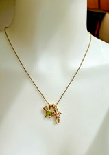 Vintage MSCO Vermeil Sterling Silver Charm Necklace 925 Estate 9.7g picture
