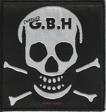 🤘 Charged G.B.H. - Skull gewebter Aufnäher woven Patch Neu & Official picture