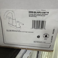 Delta 2559-MPU-DST Trinsic 1.2 GPM Centerset Bathroom Faucet - Black picture