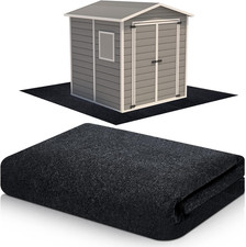 Non-Slip Waterproof Outdoor Storage Shed Mat - 9.8x12 Ft, Washable picture