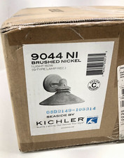 Kichler 9044NI Grenoble Indoor/Outdoor Wall 1-Light, Brushed Nickel *READ* picture