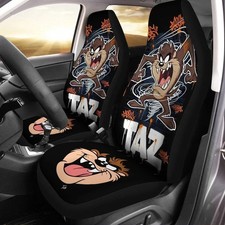 Taz Looney Tunes Funny Cartoon Car Seat Cover Car Protector ( set of 2) picture