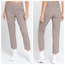 NWT RSQ Collective Plaid Single Button Trouser Pants Tilly’s Large Retro Nice picture