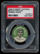 1909-12 Sweet Caporal Domino Discs - Mickey Doolan - PSA 6 EX-MT picture
