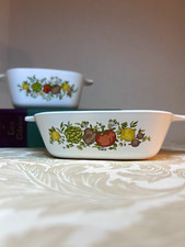 Vintage CorningWare Spice of Life Petite Pans P-41-B P-43-B Set of 2 USA picture
