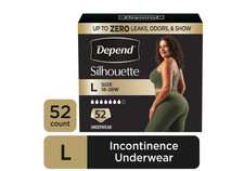 Depend Silhouette Women's Bladder Leak Underwear L 52 Count picture