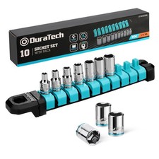 10PCS Metric Socket Set 1/4