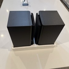 KLH Model 911B Bookshelf Speakers Pair 100 Watt Stereo Home Audio Black picture