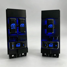 New Blue LED 99-02 Silverado Sierra Driver Side Power Window Control Switch Set picture