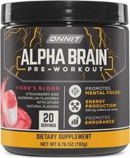 Onnit Alpha BRAIN Pre-Workout ( 20 servings ) - 06/2027+ /  picture