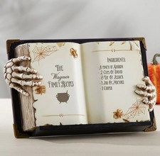 Personalized Halloween Spellbook 3D Resin Custom Family Tabletop Decor picture