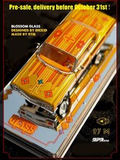 (Pre-sale) 97m 1/64 1964 Impala Lowrider Blossom Glass Chicano Diecast Car Model picture