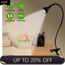USB Reading Light Flexible LED Light Laptop Clip on Bed Desktop USA Black picture