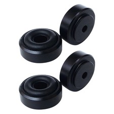 4pcs Black Shock Absorber Turntable Pads Audio CD HIFI Speaker Isolation Feet picture