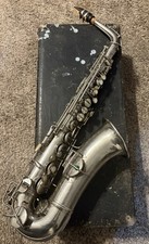 Rare 1921 C.G. Conn New Wonder Alto Sax Silver “Zamora Temple” Shriners #72450 picture