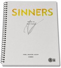 Ryan Coogler Signed Autograph Sinners Full Movie Script Screenplay Beckett BAS picture
