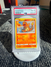 Pokemon TCG Hidden Fates Charmander 7/68 Regular English 2019 PSA 8 picture