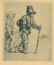 Peasant family on the tramp picture