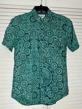 Billabong Geometric Mosaic Button Up Hawaiian Shirt Men’s Surf Festival picture