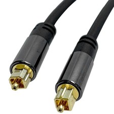 Premium 6ft Optical Digital Audio Toslink Male Cable Gold Plated for Home Theate picture