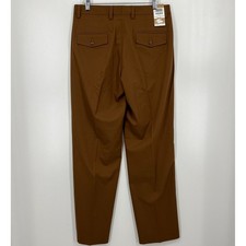 Haggar 1926 Originals Mens Straight Fit Dress Pants Walnut Brown 32x32 New NWT picture