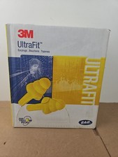 NEW 100PC 3M 3M E-A-R Ultrafit Corded Earplugs 100 Pairs - 3404004 picture