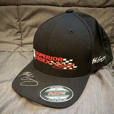 Autographed Noah Gragson Superior Essex Racing PROMO Flexfit Hat L/XL BRAND NEW picture