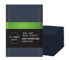 4x6 4x8 6x10 8.5x12 Poly Bubble Padded Mailers Envelops Shipping Bags BLACK picture