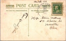 1910 Fort Casey Wash To Marietta Oh - PPC - J43426 picture