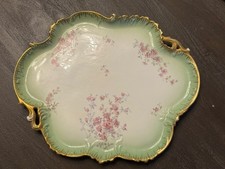 Antique Limoges  R. Delinieres & Co  D & C Tray Platter Floral Pattern picture
