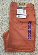 Seven7 Weekend Women's Bermuda Denim Release Hem Shorts size,16   MSRP $59 picture
