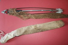 RARE & UNUSUAL vintage sportsman folding fishing net w/ case Pat. No.2202789 picture