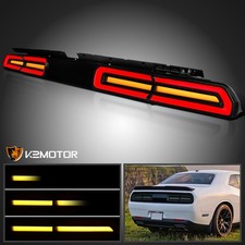 Smoke Fits 2008-2014 Dodge Challenger LED Tail Lights Sequential Turn Signal picture
