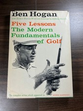 Hogan FIVE LESSONS Golf 1st Edition 1957 First Printing Dust Jacket Good picture
