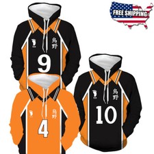 Haikyuu Hinata Shoyo Karasuno High School Hoodie Sweater Sweatshirt Cosplay picture