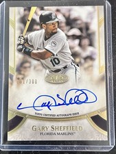 Gary Sheffield 2021 Topps Tier One Prime Performers Auto /300 #PPA-GSH Hard Sign picture
