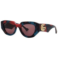 Gucci Purple Geometric Ladies Sunglasses GG1421S 003 51 GG1421S 003 51 picture