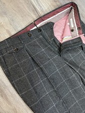 NWOT PT01 Fleece Wool Gentleman Fit Pants Size 36 waist (54 EU) PT Torino picture