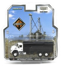 2022 GREENLIGHT 1:64 INTERNATIONAL WORKSTAR *GRAIN TRUCK* White & Black *NIP*  picture