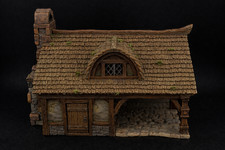 Medieval Cottage with LED Terrain  28mm Miniature Terrain for Dungeons & Dragons picture