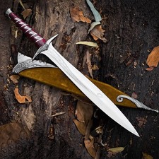 Hand Forged Frodo Baggins Maegnas Sword Stainless Steel Fantasy Movie Replica picture
