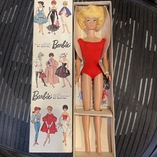 rare vintage bubble cut barbie NRFB w tag japan mattel 1962 mint picture