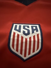 U.S. Soccer Federation USMNT Adult Game Day Soccer Poly Shirt T-Shirt RED XL picture